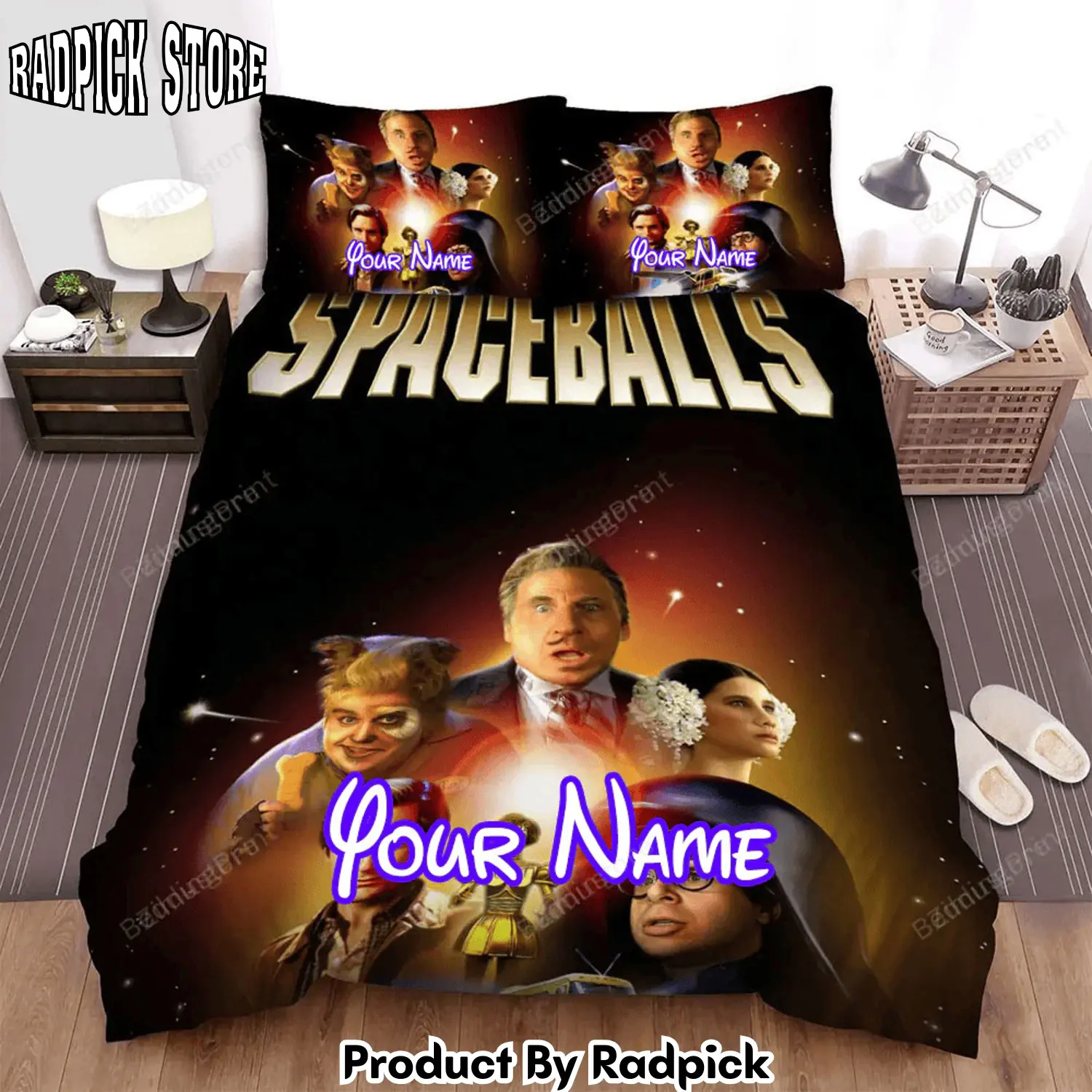 Radpick spaceballs movie star wars bed sheets duvet cover personalized name bedding sets rp3272110